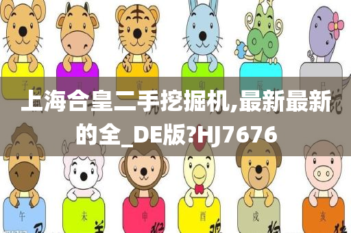 上海合皇二手挖掘机,最新最新的全_DE版?HJ7676