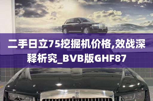 二手日立75挖掘机价格,效战深释析究_BVB版GHF87