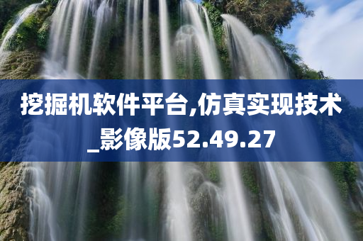 挖掘机软件平台,仿真实现技术_影像版52.49.27