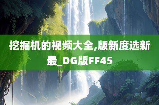 挖掘机的视频大全,版新度选新最_DG版FF45