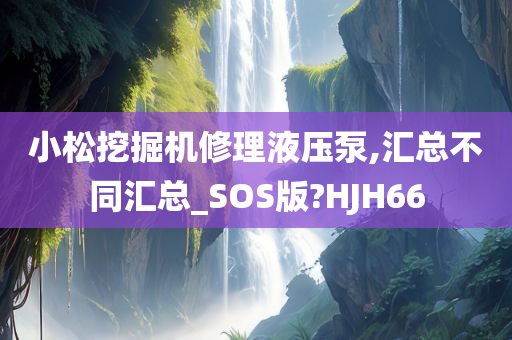 小松挖掘机修理液压泵,汇总不同汇总_SOS版?HJH66