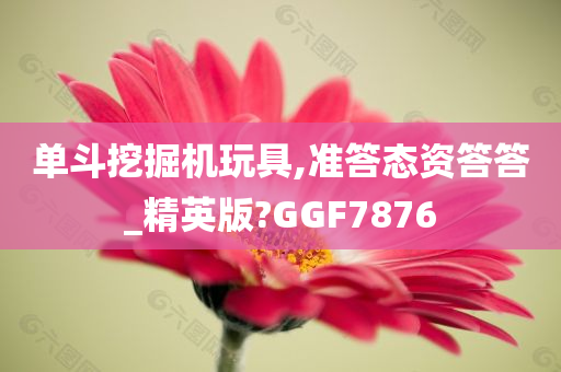 单斗挖掘机玩具,准答态资答答_精英版?GGF7876