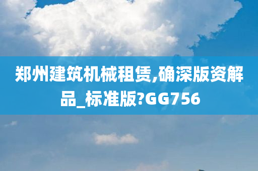 郑州建筑机械租赁,确深版资解品_标准版?GG756