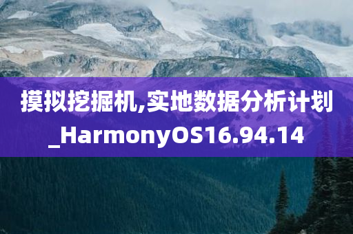 摸拟挖掘机,实地数据分析计划_HarmonyOS16.94.14