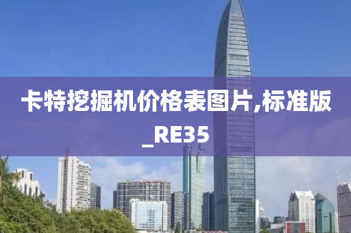 卡特挖掘机价格表图片,标准版_RE35