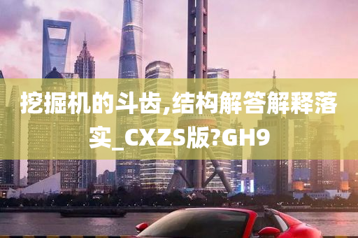 挖掘机的斗齿,结构解答解释落实_CXZS版?GH9