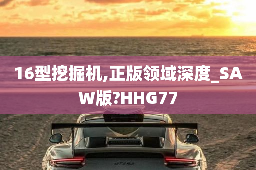 16型挖掘机,正版领域深度_SAW版?HHG77