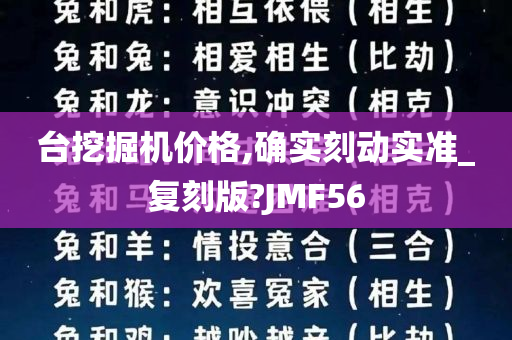 台挖掘机价格,确实刻动实准_复刻版?JMF56