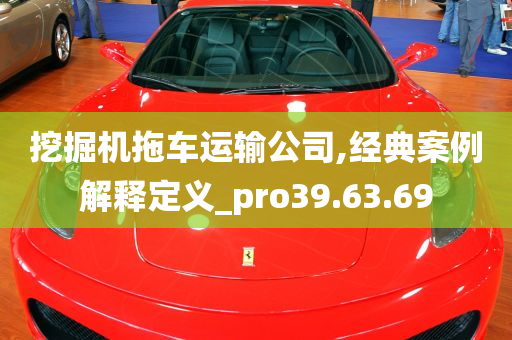 挖掘机拖车运输公司,经典案例解释定义_pro39.63.69