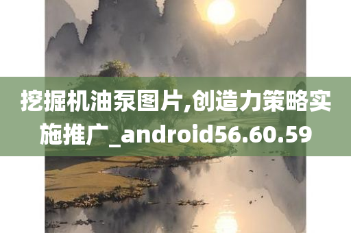 挖掘机油泵图片,创造力策略实施推广_android56.60.59