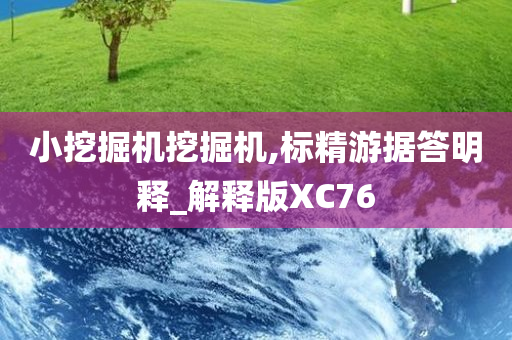 小挖掘机挖掘机,标精游据答明释_解释版XC76