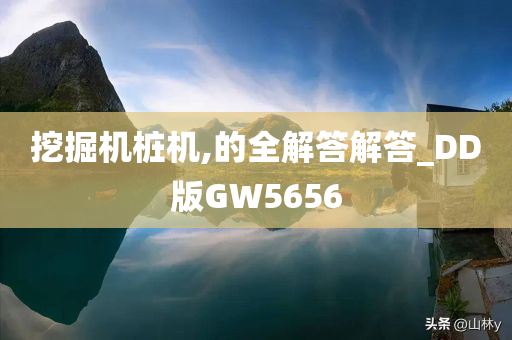 挖掘机桩机,的全解答解答_DD版GW5656