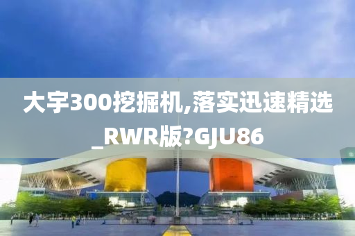 大宇300挖掘机,落实迅速精选_RWR版?GJU86