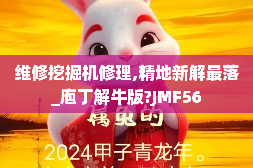 维修挖掘机修理,精地新解最落_庖丁解牛版?JMF56