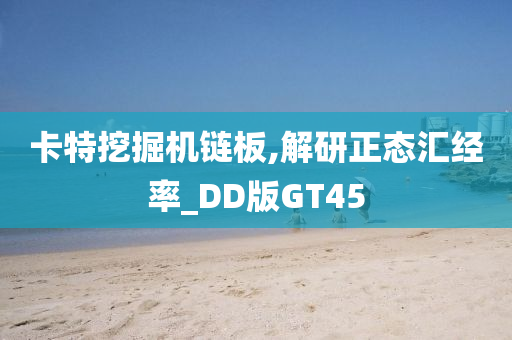 卡特挖掘机链板,解研正态汇经率_DD版GT45