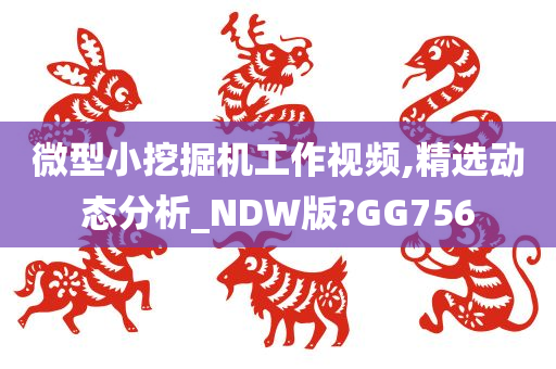 微型小挖掘机工作视频,精选动态分析_NDW版?GG756