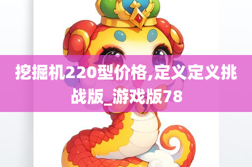 挖掘机220型价格,定义定义挑战版_游戏版78