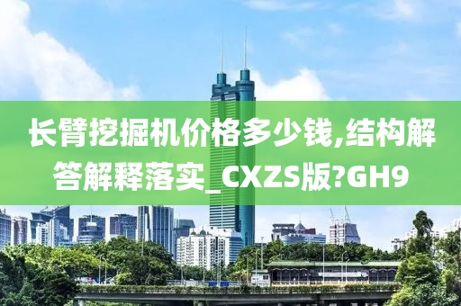 长臂挖掘机价格多少钱,结构解答解释落实_CXZS版?GH9