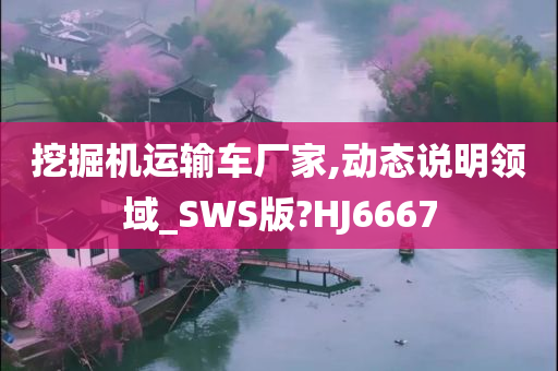 挖掘机运输车厂家,动态说明领域_SWS版?HJ6667