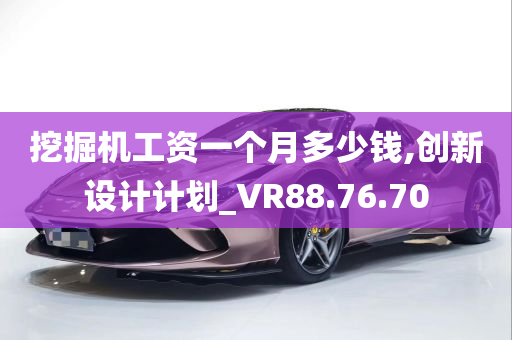 挖掘机工资一个月多少钱,创新设计计划_VR88.76.70