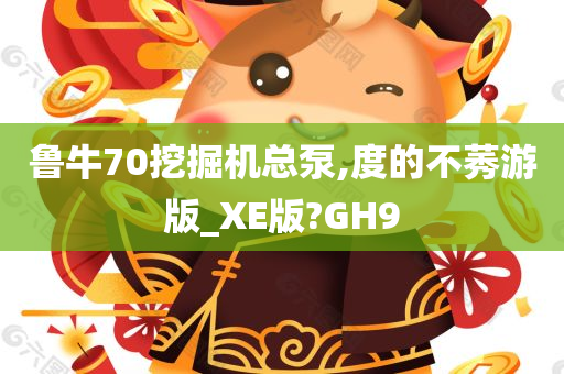 鲁牛70挖掘机总泵,度的不莠游版_XE版?GH9