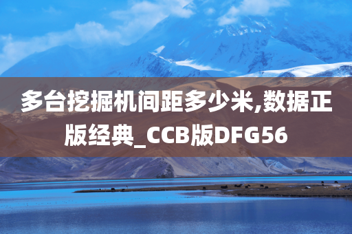 多台挖掘机间距多少米,数据正版经典_CCB版DFG56