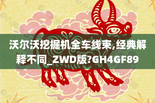 沃尔沃挖掘机全车线束,经典解释不同_ZWD版?GH4GF89