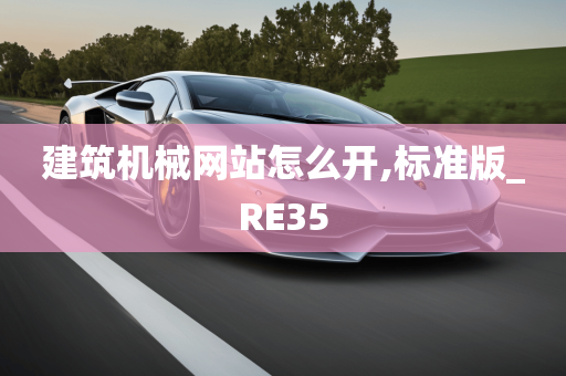 建筑机械网站怎么开,标准版_RE35