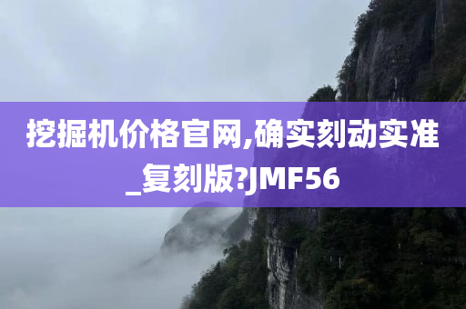 挖掘机价格官网,确实刻动实准_复刻版?JMF56