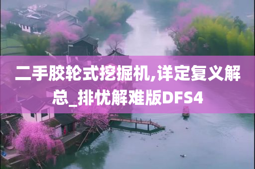 二手胶轮式挖掘机,详定复义解总_排忧解难版DFS4