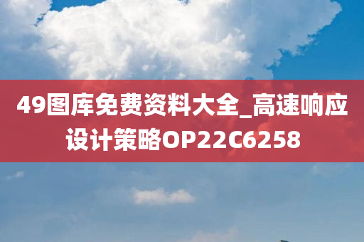 49图库免费资料大全_高速响应设计策略OP22C6258