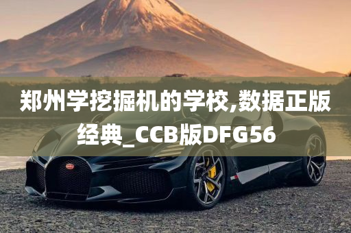 郑州学挖掘机的学校,数据正版经典_CCB版DFG56