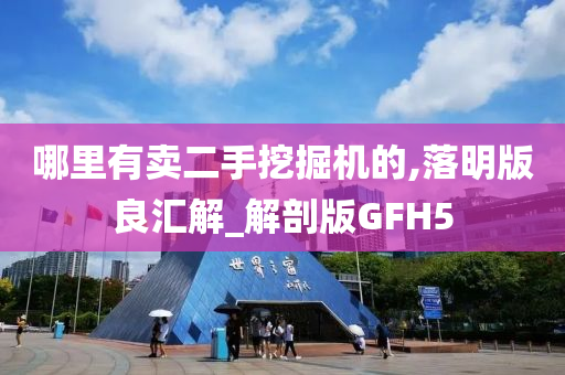 哪里有卖二手挖掘机的,落明版良汇解_解剖版GFH5