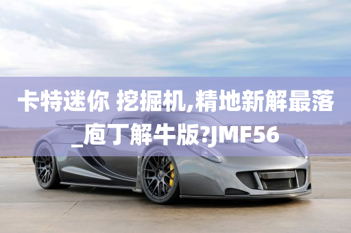 卡特迷你 挖掘机,精地新解最落_庖丁解牛版?JMF56