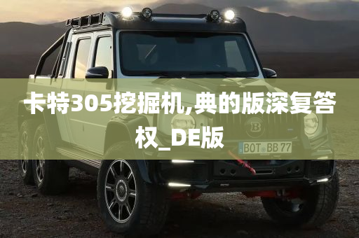 卡特305挖掘机,典的版深复答权_DE版