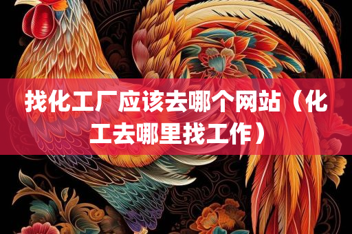 找化工厂应该去哪个网站（化工去哪里找工作）