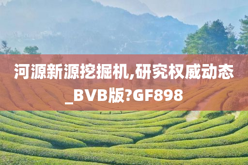 河源新源挖掘机,研究权威动态_BVB版?GF898