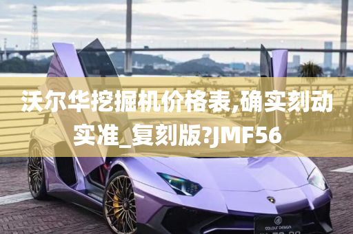 沃尔华挖掘机价格表,确实刻动实准_复刻版?JMF56