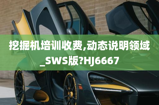 挖掘机培训收费,动态说明领域_SWS版?HJ6667