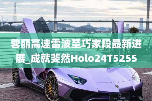 蓉丽高速雷波至巧家段最新进展_成就斐然Holo24T5255