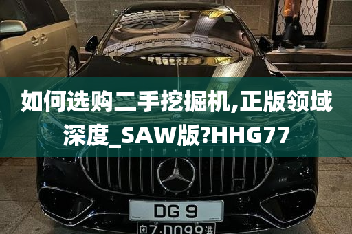 如何选购二手挖掘机,正版领域深度_SAW版?HHG77