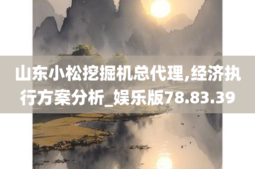 山东小松挖掘机总代理,经济执行方案分析_娱乐版78.83.39