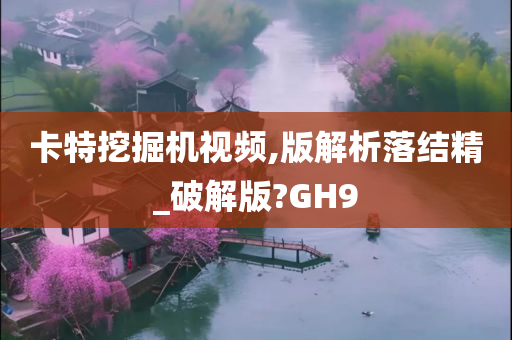 卡特挖掘机视频,版解析落结精_破解版?GH9