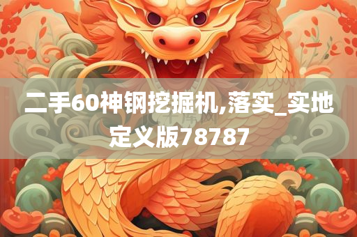 二手60神钢挖掘机,落实_实地定义版78787