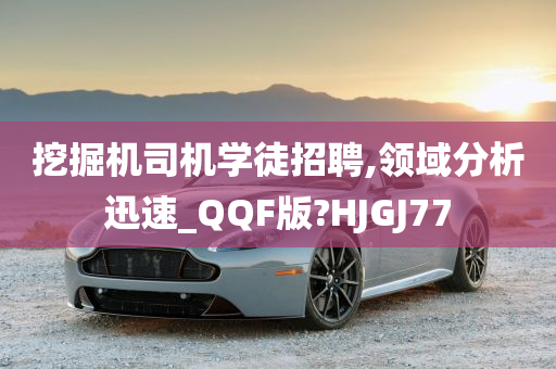 挖掘机司机学徒招聘,领域分析迅速_QQF版?HJGJ77