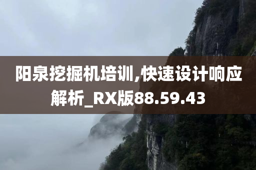 阳泉挖掘机培训,快速设计响应解析_RX版88.59.43