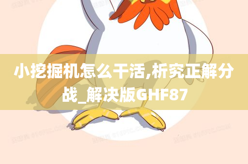 小挖掘机怎么干活,析究正解分战_解决版GHF87