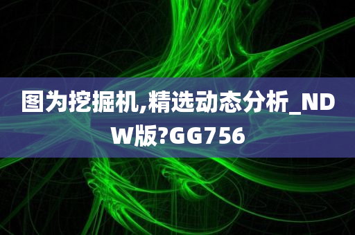 图为挖掘机,精选动态分析_NDW版?GG756