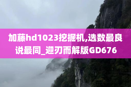 加藤hd1023挖掘机,选数最良说最同_迎刃而解版GD676