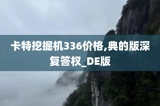 卡特挖掘机336价格,典的版深复答权_DE版